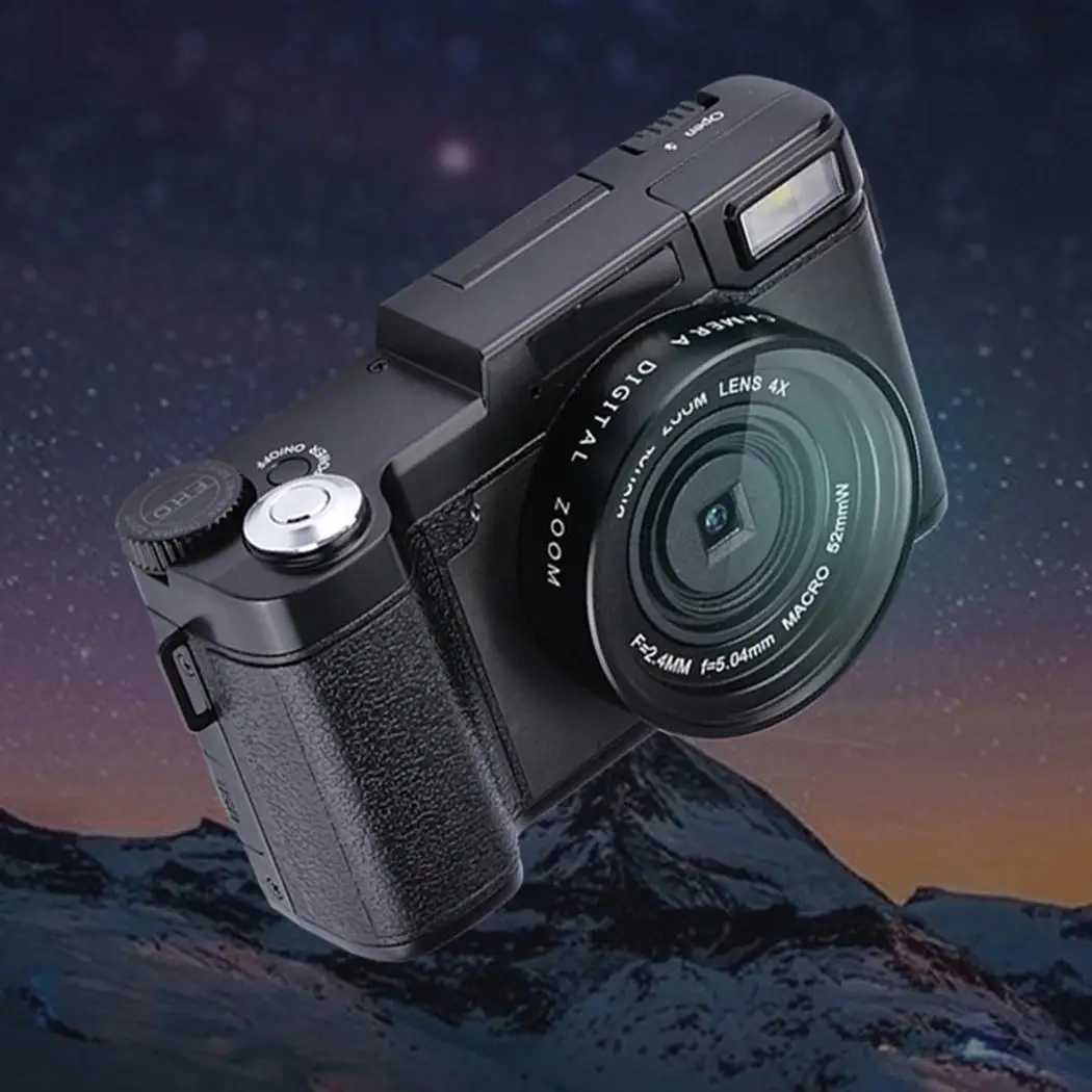 Цифровая многофункциональная камера Flip screen Self timer SLR Auto 100 200 400 набор с объективом