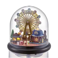 Деревянный дом, игрушки для детей подарок на день рождения миниатюрный креативный ручной сборки Деревянный DIY Кукольный дом