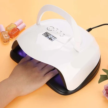 

80W UV/LED Nail Dryers Timing Sensor Double light 42pcs LED Infrared Sensor for Curing Gel Polish Nail Art Tools US EU UK AU