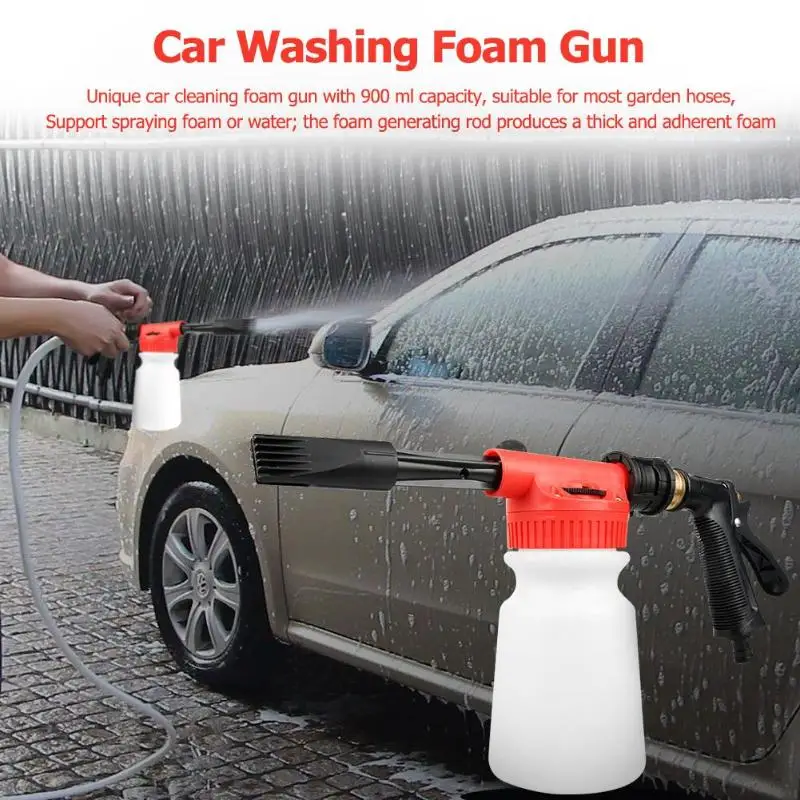 

900mL Car Washing Foam Gun Auto Cleaning Snow Foam Lance Water Soap Shampoo Sprayer Water Gun & Snow Foam Lance
