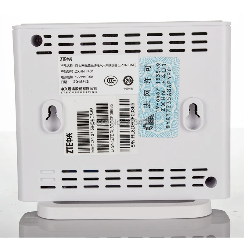 Zte ZXA10 F401 EPON ОНУ 4LAN + 2 VOICE WI FI USB для волоконно оптической сети маршрутизатор