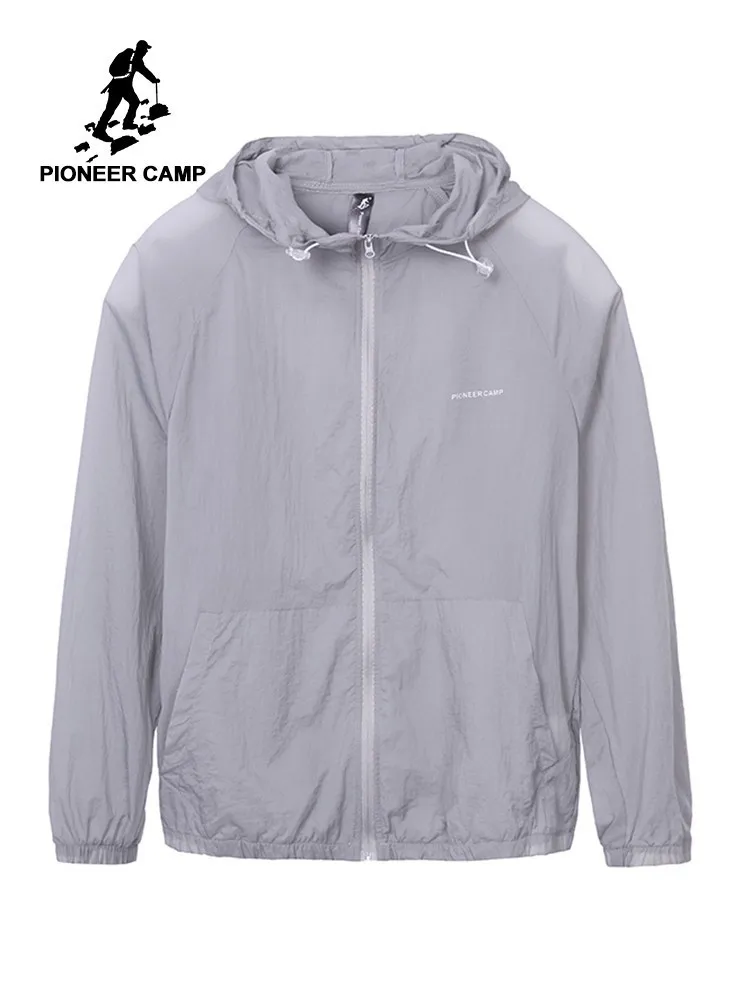 Мужская Легкая куртка-бомбер Pioneer Camp черная легкая Повседневная куртка с