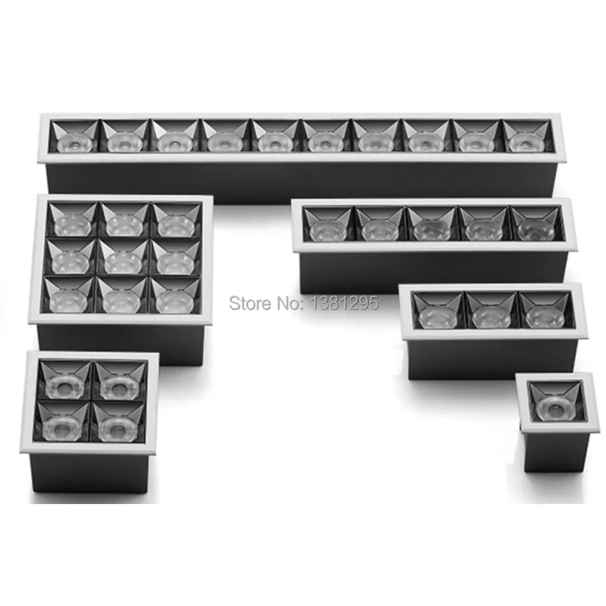 

Linear Laser Blade LED downlight CREE COB Mini Spot LED Recessed Ceiling down light Square 4W 12W 15W 20W 36W 40W 220V Spot Lamp