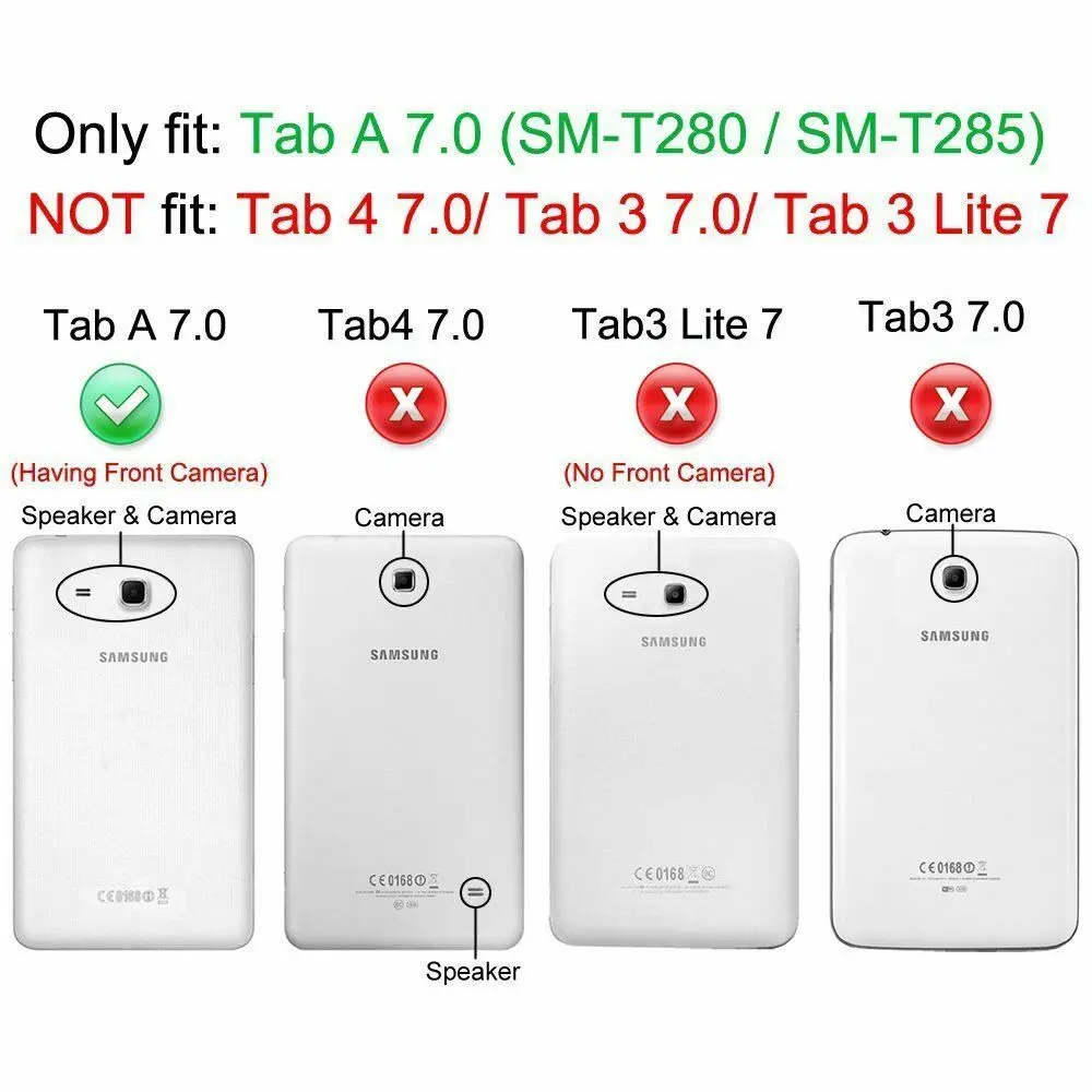 2016 Tab A6 7 0 чехол для Samsung Galaxy A T280 T285 SM 360 Вращающийся флип из искусственной кожи с