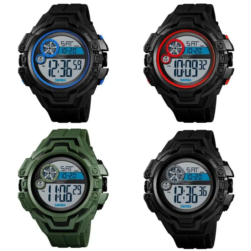 

Men Sports Watches Electronic LED Digital Luminous Waterproof Wristwatch