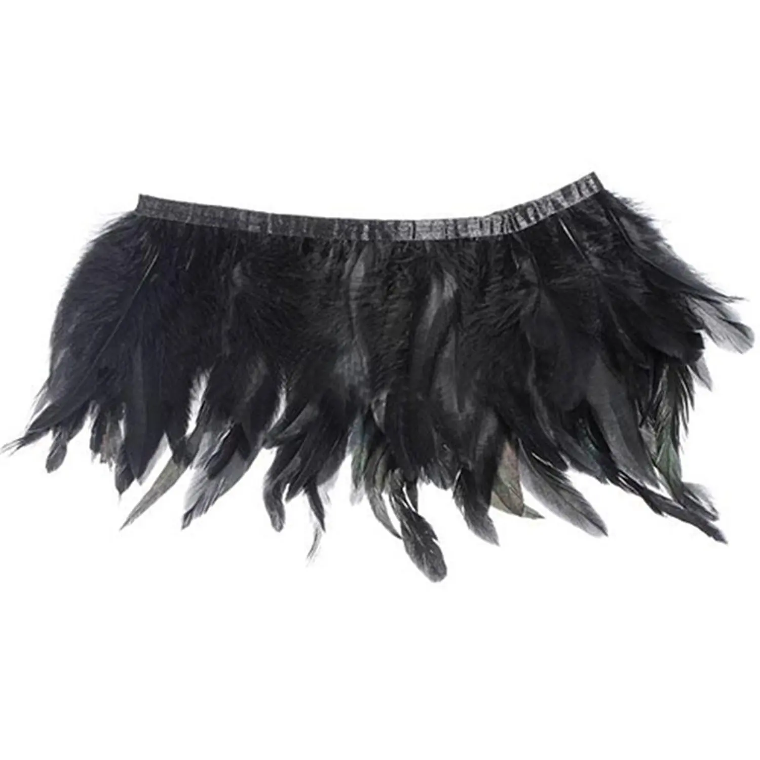 

Promotion! Black Feather Neck Collar Wrap Party Evening Dress Up