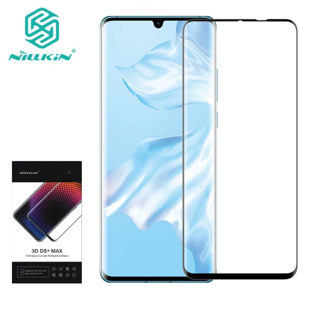Pаспродажа NILLKIN 3D DS + MAX Защитная пленка для экрана для huawei P30 Pro 9D Edge защитное закаленное стекло 6,2 дюйма