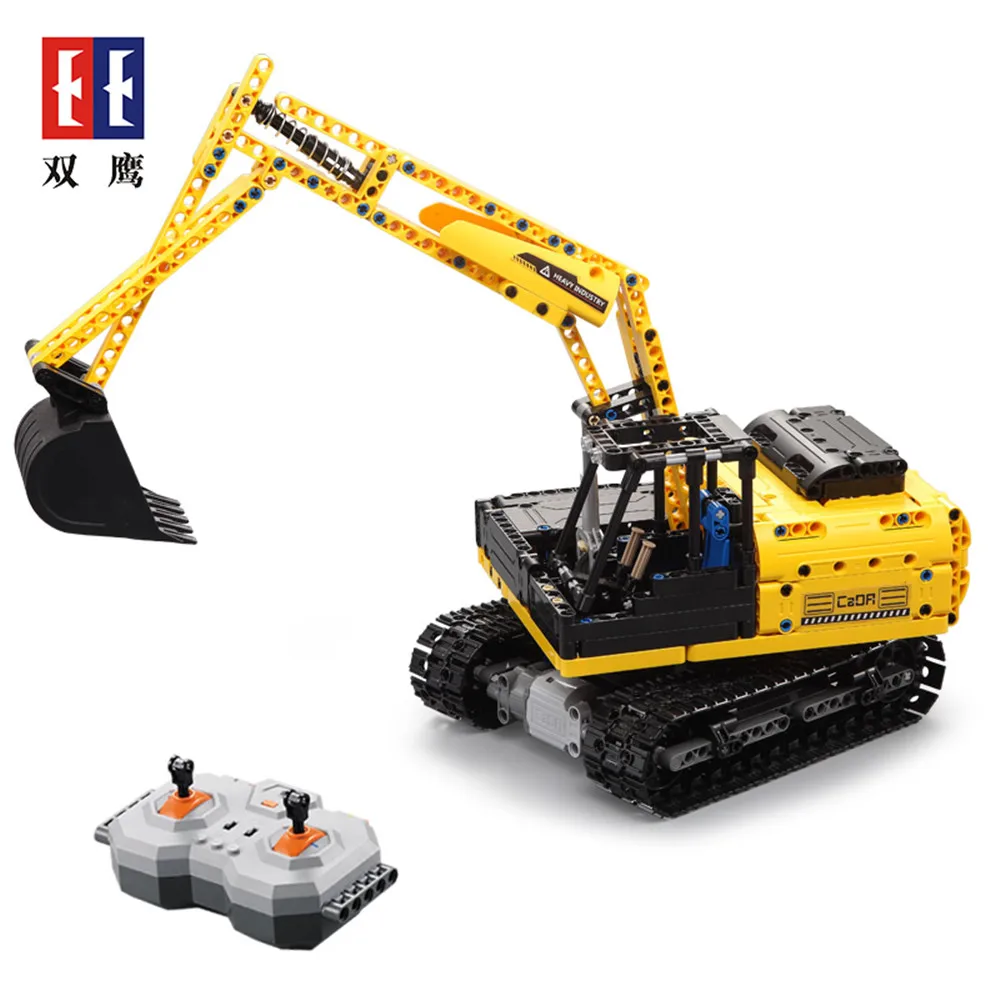 

Cada Double E Wheel Loader Bulldozer Excavator Remote Control Car Building Blocks Bricks Technic Series C51057W Toys 544pcs