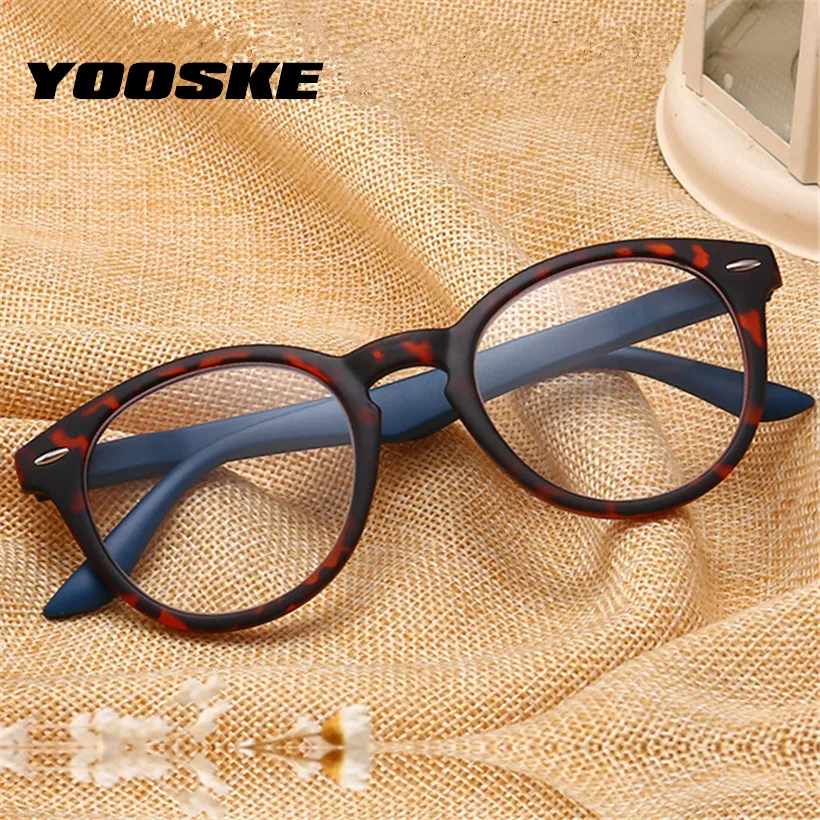 YOOSKE, круглые очки для чтения, для женщин и мужчин, ультралегкие очки для дальнозоркости, унисекс, очки для дальнозоркости, диоптрий+ 3,5