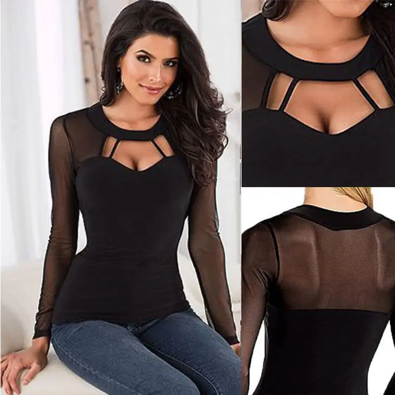 Женская Черная футболка с длинным рукавом размеры XXL XL L | одежда