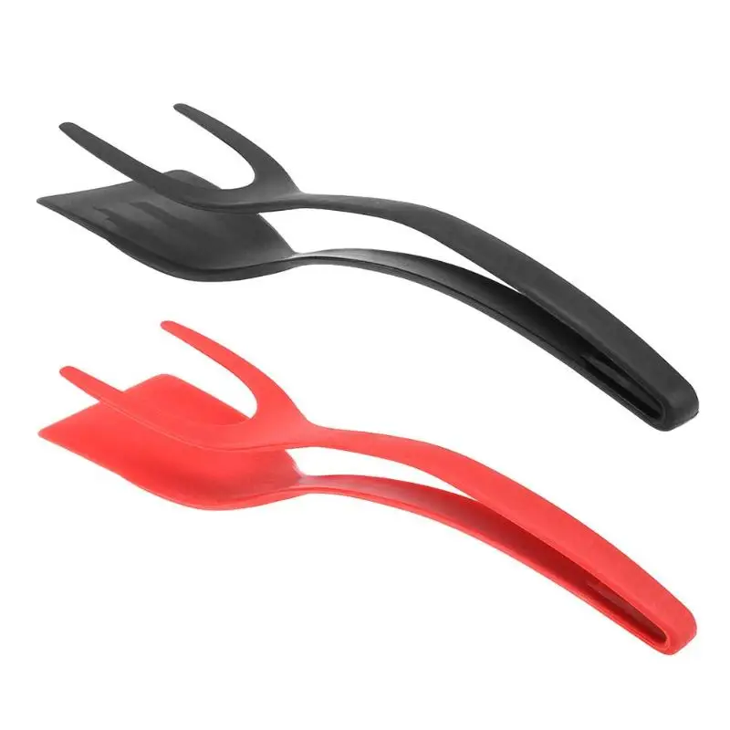 

2-in-1 Egg Toast Omelette Overturned Spatula Silicone Omelet Spatula Toast Fried Egg Clip Kitchen Tools Accessories Egg Tools