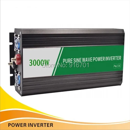 

Inverseur de panneau solaire solar panel inverter 3000W Pure Sine Wave Power Inversor DC 12V TO AC 220V (6000W peak power)