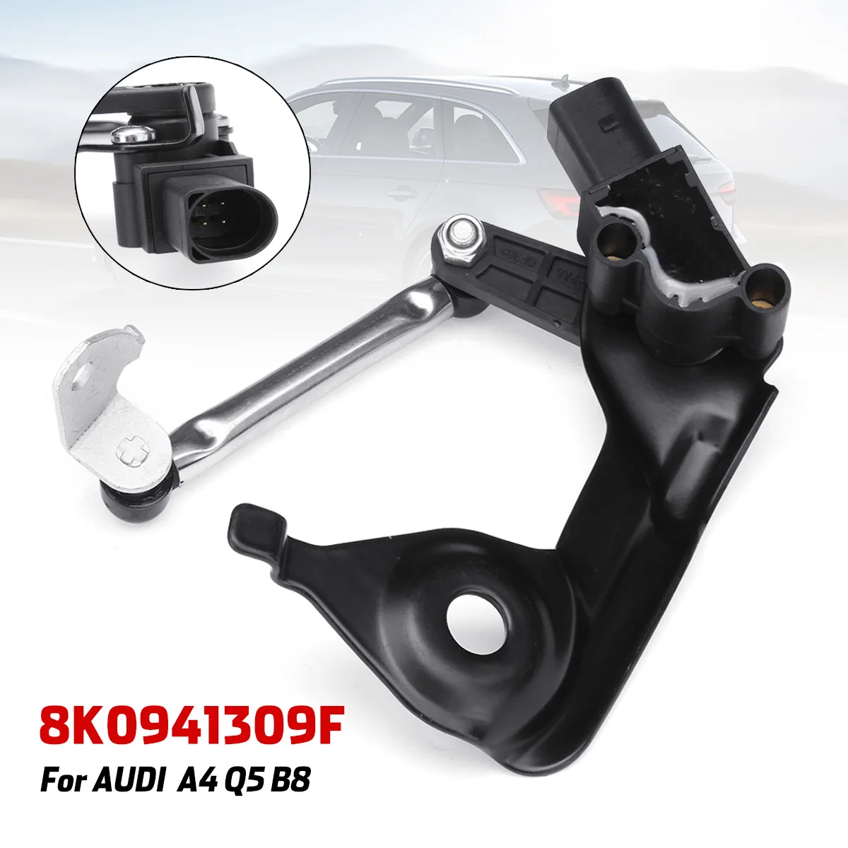 

1 Pcs Headlight Level Height Sensor Rear Left LH for Audi A4 A5 2008 2009 2010 2011 2012 2013 2014 2015 8K0941309F
