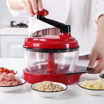 

Meat grinder household hand-held vegetable mixer hand crusher stuffing machine small artifact manual vegetable chopper mangler