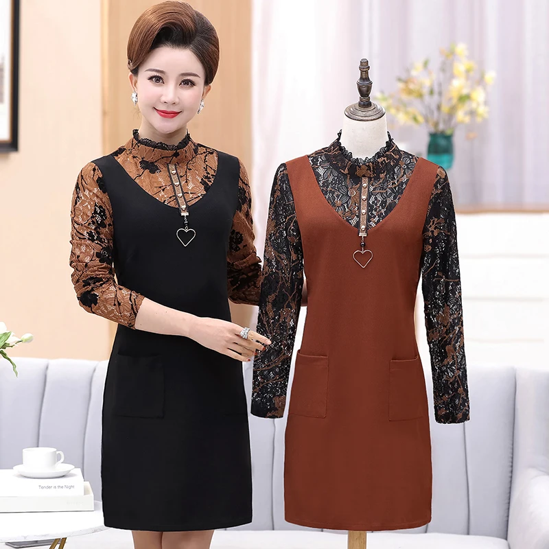 Women Dress 2019 Spring Elegant Long Sleeve Casual Plus Size Vestido Feminino Bodycon Lace Dresses Clothes XL-5XL Women Dress 2019 Spring Elegant Long Sleeve Casual Plus Size Vestido Feminino Bodycon Lace Dresses Clothes XL-5XL