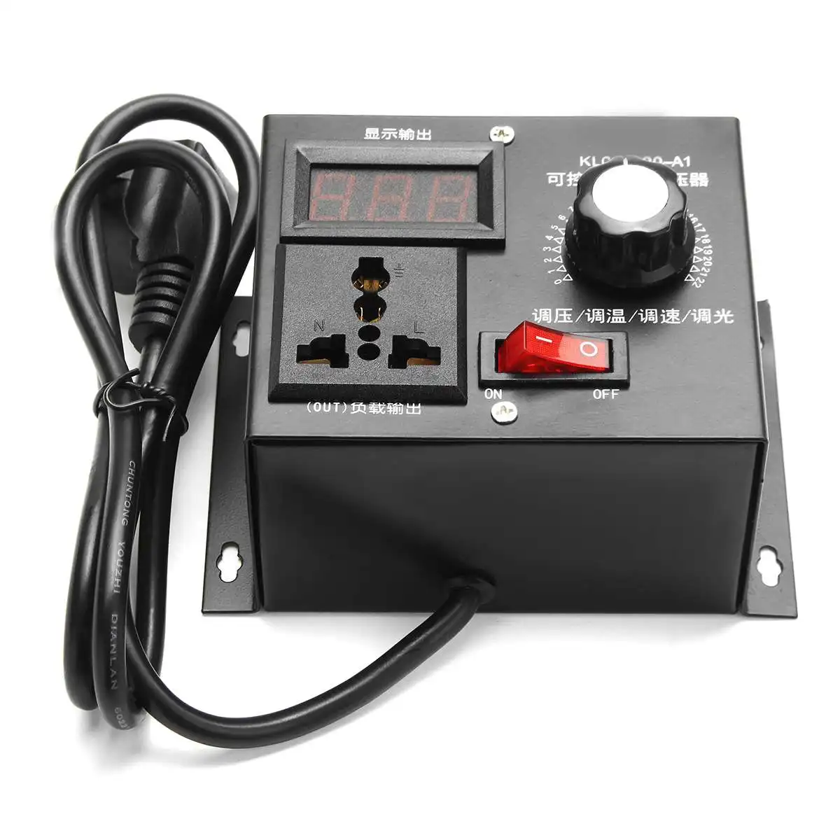 

WOLIKE 220V 4000W Variable Voltage Controller For Fan Speed Motor Control Dimmer Speed Temperature Voltage Adjustment