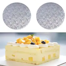 1 шт., подвижная пластина для тортов, Круглая Серебряная портативная доска для тортов, проигрыватель тортов, инструмент для выпечки, для представления тортов, шоколад для декорирования