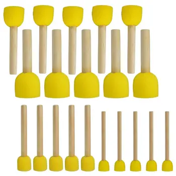 

20 PCS Round Sponges Brush Set Kids Painting Tools - Sponge Painting Set DIY Painting Tools in 4 Sizes for Kids