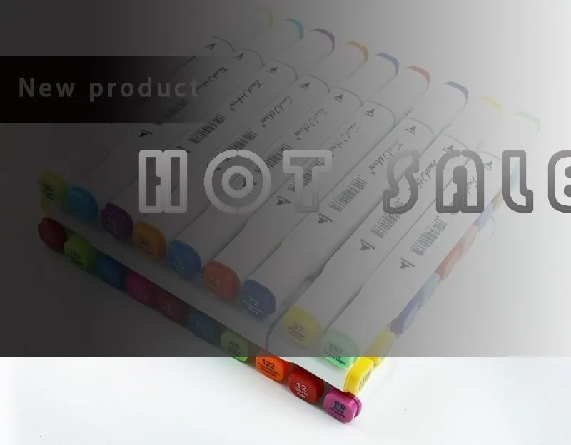 

Hot Sale Oily double-headed marker pen five generations upgrade 32 48 72 color comics learning painting supplies