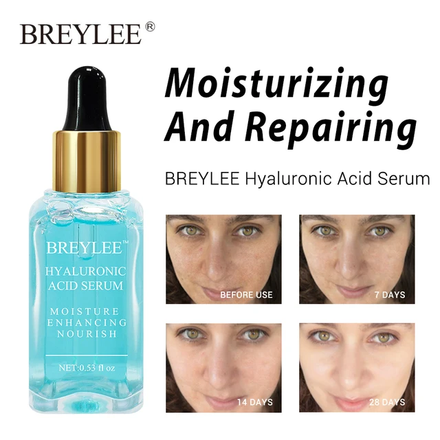 BREYLEE Serum Series Vitamin C Hyaluronic Acid 24k Gold Rose Repair Face Skin Care Nourish Firm Soothing Whitening Essence 1pcs