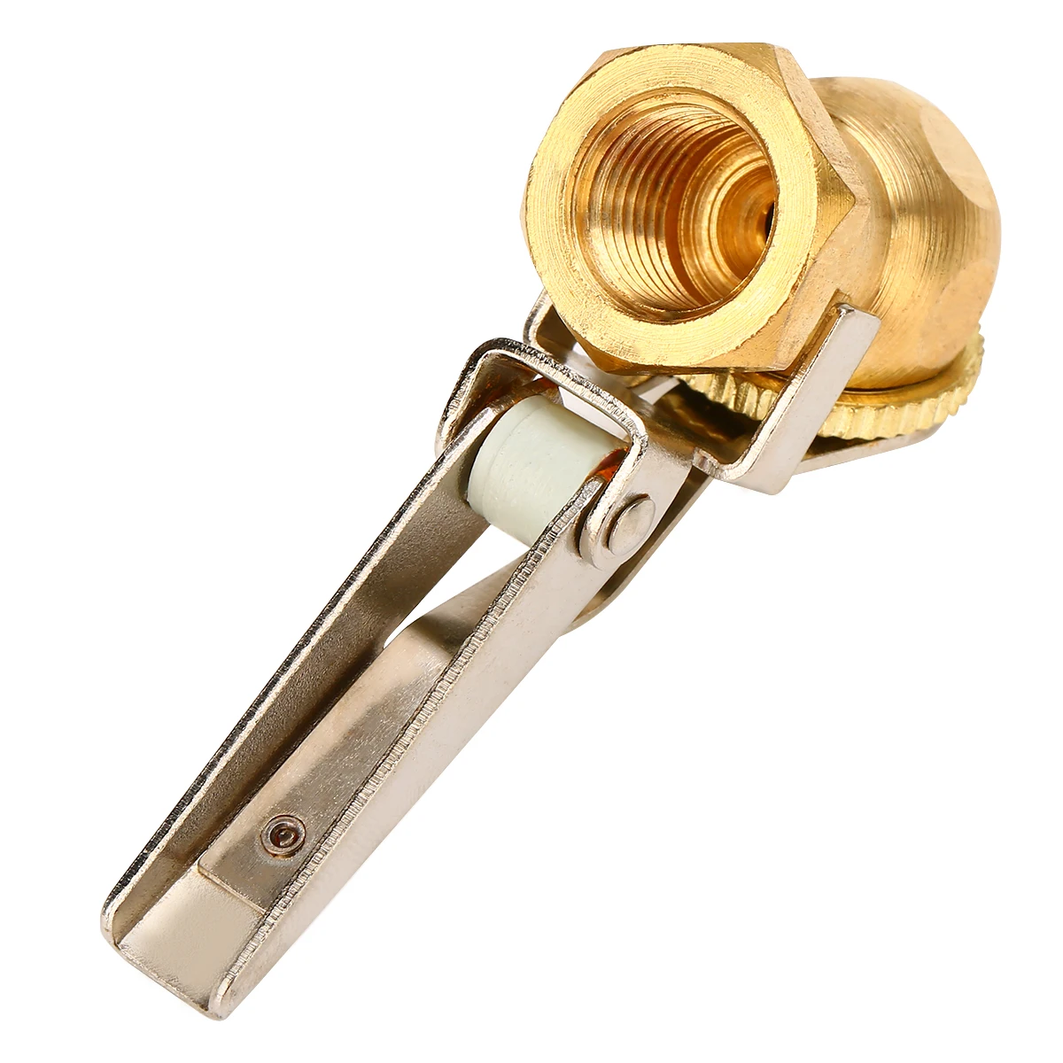Brass Tire Air Chucks for Your Car. Car Air Pump American Threaded Mouth Adapter Car Air Pump Accessories Quick Conversion Head Clip Air Valve