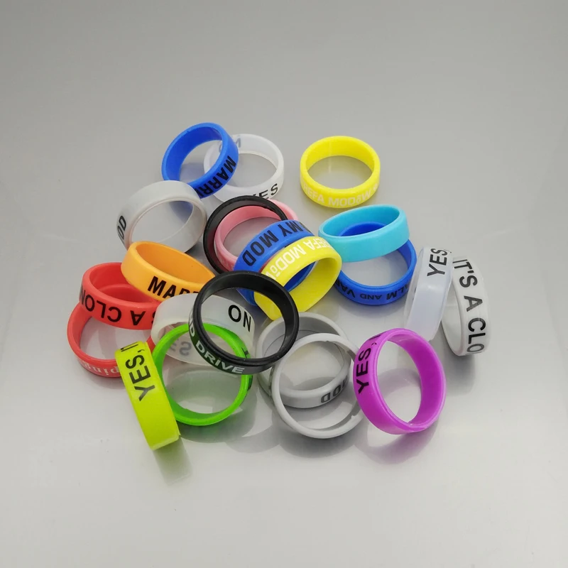 

10PCS Silicone Rubber Vape Ring Rubber Anti Slip Band for Mechanical Mod RBA RDA Atomizer Tank