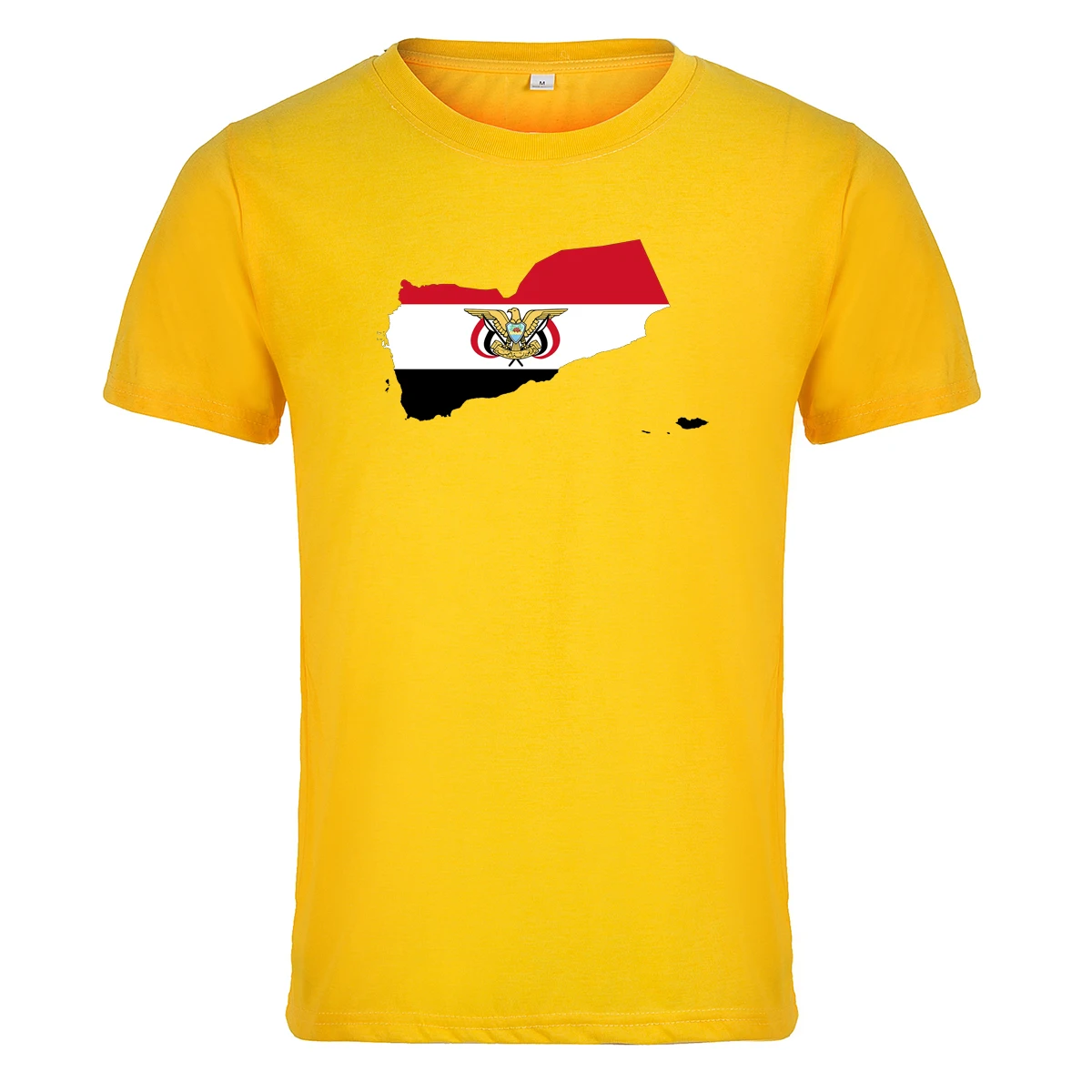 

Fun Middle East Yemen National Flag Men's/Women's T-shirt Short Sleeve Tops Tee