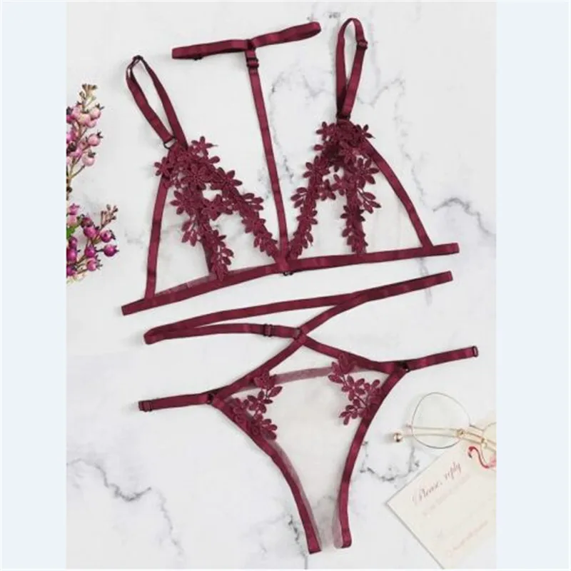 

2019 Newest Fashion Hot Sexy Popular Women Sexy-Lingerie Babydoll Lace Choker Nightwear Sleepwear Underwear G-string