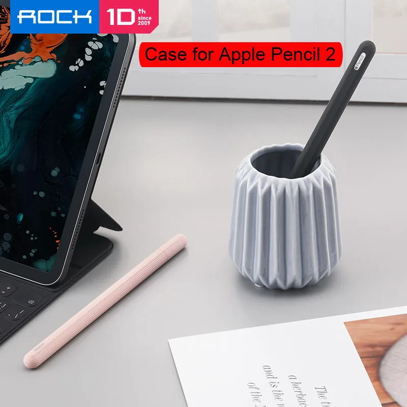 Силиконовый чехол ROCK для Apple Pencil 2, мягкий светильник, защита от падения, защитный колпачок, чехол Hoder для Apple Pencil 2