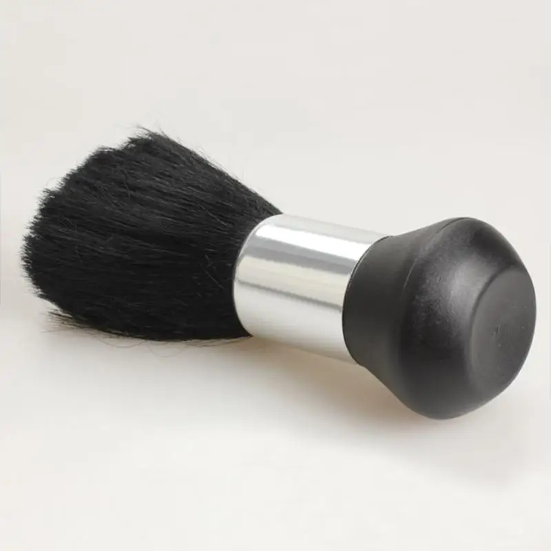 Профессиональные мягкие черные кисти для удаления пыли на шее, Парикмахерская кисточка из волос для очистки, парикмахерские инструменты для укладки макияжа