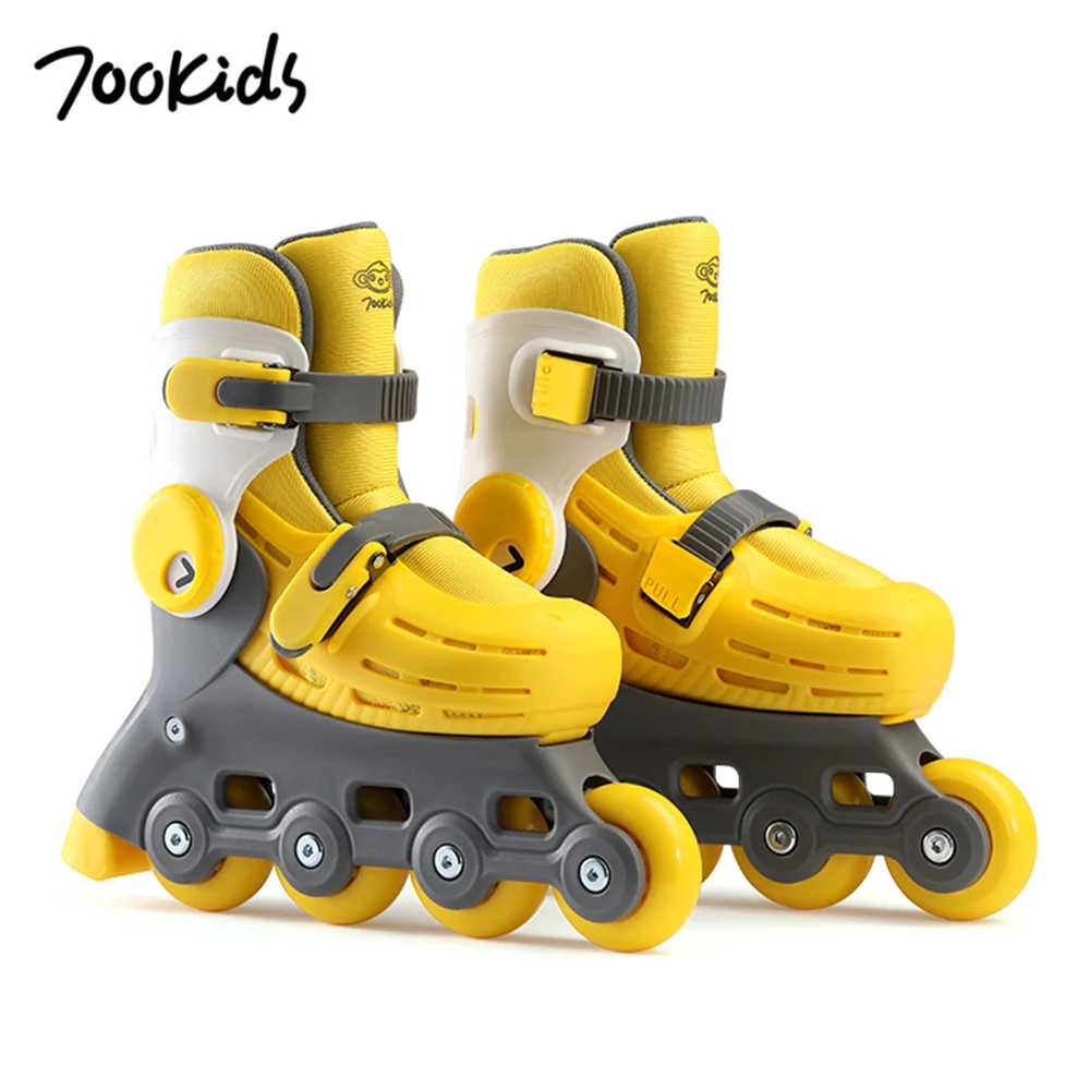 

700Kids Magic Roller Skates Adjustable Roller Skates Children Stable Removable Liner Luminous Wheel For 16.5cm-21cm Feet Length