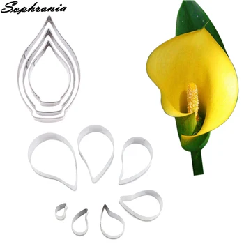 

Calla lily Petals Silicone Mold&Cutter Fondant Mould Cake Decorating Tools Chocolate Gumpaste, Sugarcraft,Chocolate Mold CS241
