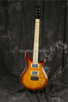 

Human brand electric guitar,Fantasy Guitar company,quilted maple top,mahogany guitar,vintage sunburst model,free shipping