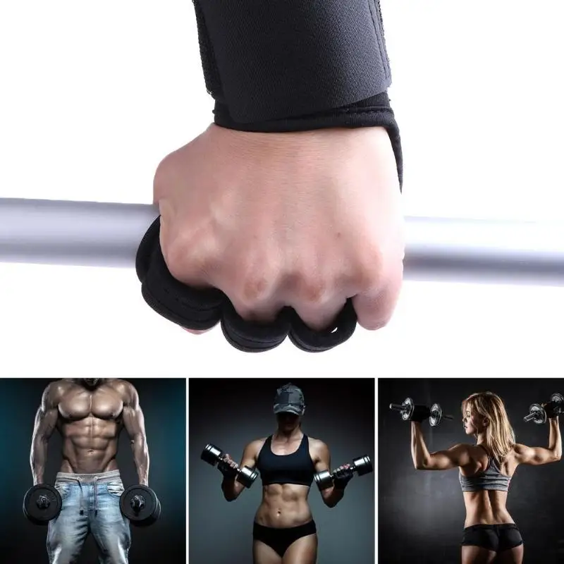 

1 PCS Weight Lifting Anti Skid Half Finger Gym Exercise Fitness Training Sport Wrist Bandage Dumbbell Training Bracer Glove