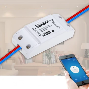

SONOFF Basic Wifi Wireless Switch Module Timer Light Wireless Remote Control Support Smart/Google Home Automation Alexa 10A 220V