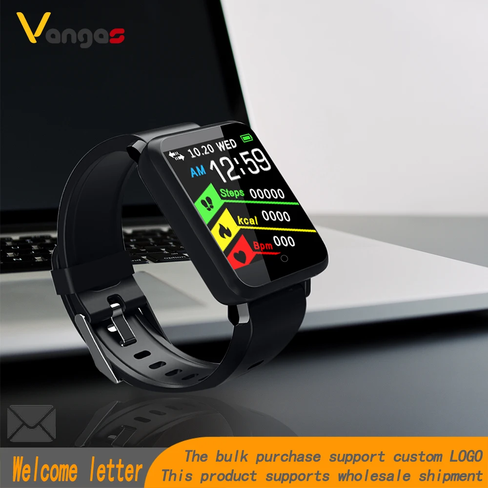 Vangas F1PLUS SmartBand цветной экран монитор сердечного ритма браслет кровяное давление