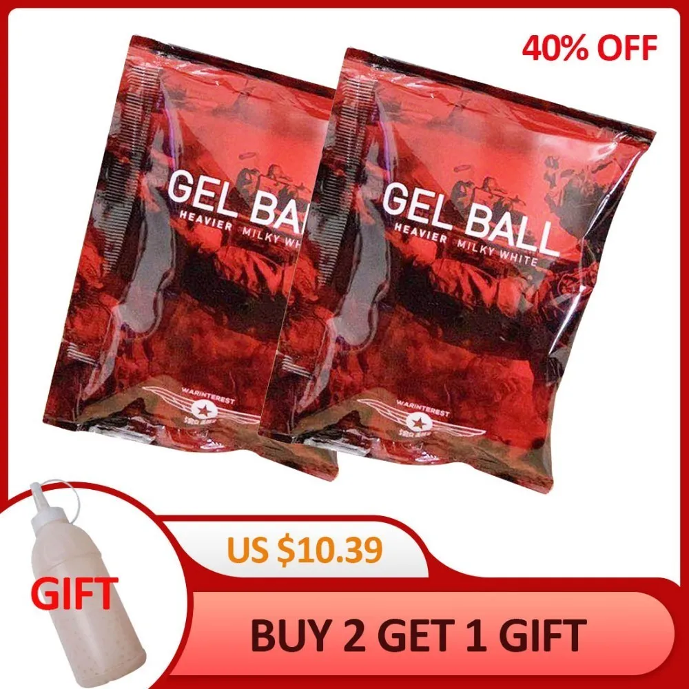 

DIY 20000Pcs 7mm-8mm Heavier Harder Water Gel Balls For JM 8/9/10 +800ml Darts Artifact Bottle - Milky White Hot Sale