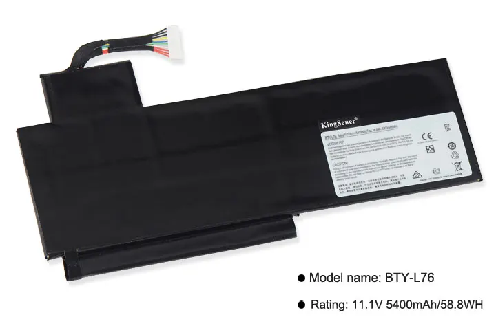 KingSener nuevo BTY-L76 batería para portátil MSI GS70 MS-1771 1772 1774 GS72 WS72 XMG C703 S4217T MD98543 BTY-L76 11,1 V 5400 mAh - 2