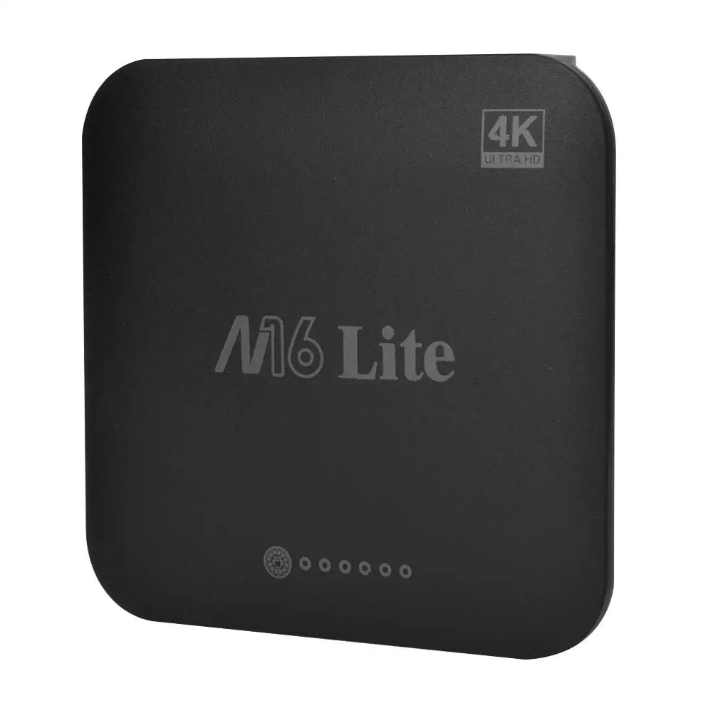 

M16 Lite H3 2+16G Quad Core Smart TV Set Top Box for Android 7.1 3D Blu-ray Video 4K / 2K Output with DLNA Support TF-Card