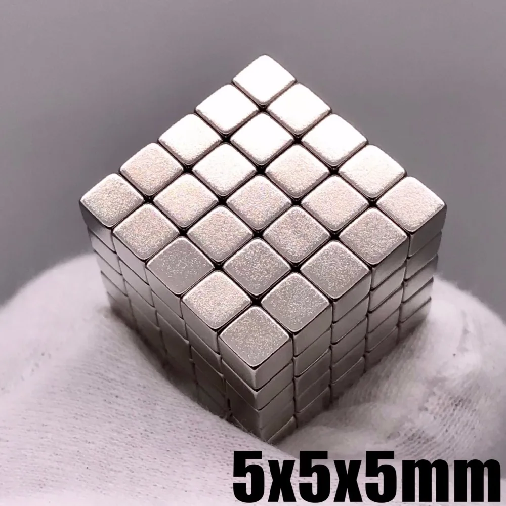 

20Pcs 5x5x5 Neodymium Magnet Cube 5mm N35 Permanent NdFeB Super Strong Powerful Magnetic Magnets Square Buck Cube 5*5*5