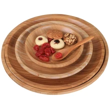 Деревянные плоские блюда Японские закуски набор посуды круглой формы лотки пищевой контейнер кухонный инвентарь суши вечерние тарелки для фруктов