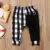 Pudcoco Boy Pants 1Y-6Y Fashion Toddler Kids Boys Клетчатые нижние брюки Трусики Шаровары Брюки Повседневные