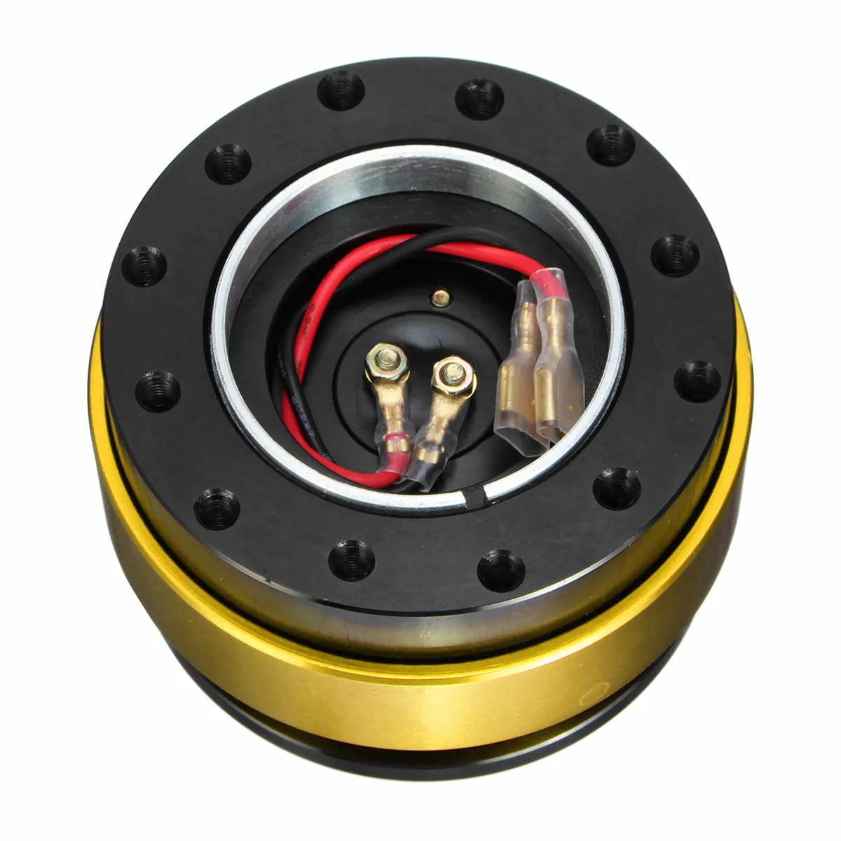 Universal coche Auto de liberación rápida volante Snap Off Hub adaptador jefe Kit de aluminio 6 orificios Universal coche Auto de liberación rápida volante Snap Off Hub adaptador jefe Kit de aluminio 6 orificios