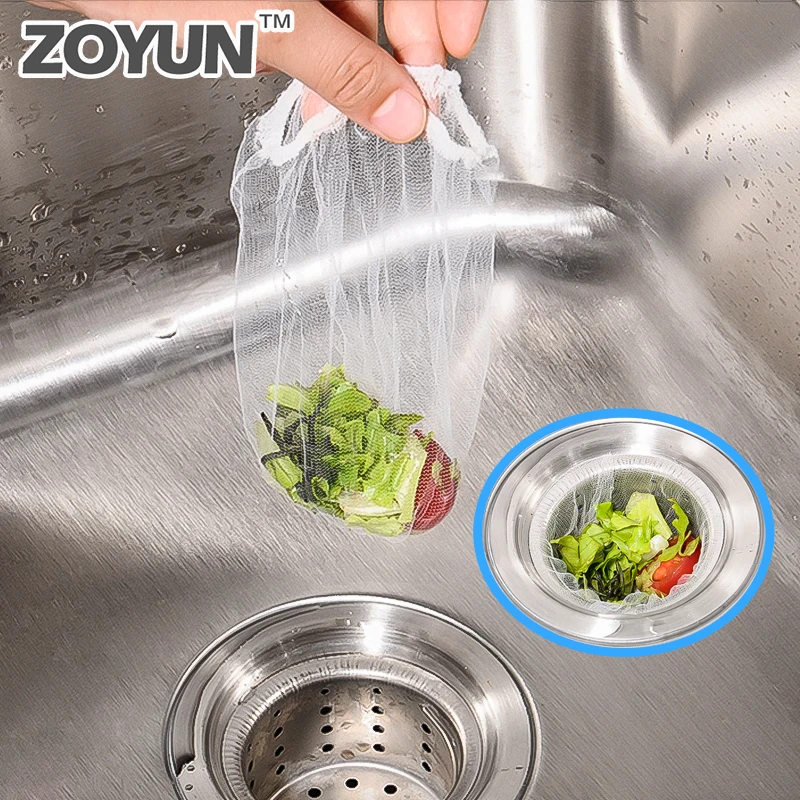 

Kitchen Sink Plug Filter Sewer Pool Drain Fine Mesh Strainer Cage Garbage Leakage Net Anti-blocking Bag Gadgets Accessories