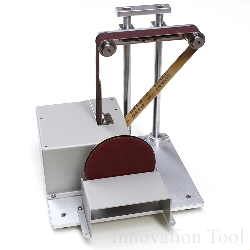 

Multifunctional Mini Belt Disc Sander Bench Woodworking Electric Polisher Metal Wood Knife Sanding Polishing Machine Grinder