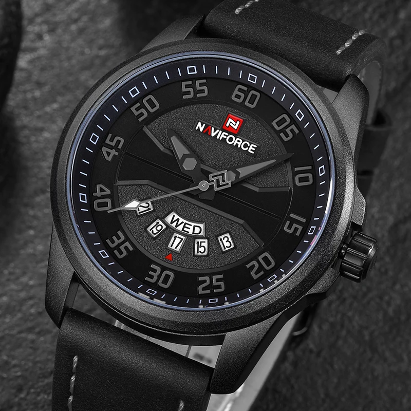 Новый Топ люксовый бренд NAVIFORCE мужские модные повседневные часы Мужские