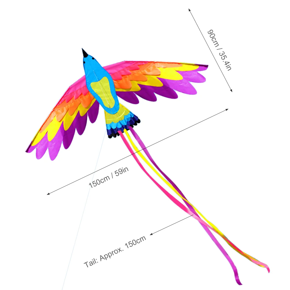 180*90 см Красочный Однолинейный воздушный змей "Феникс" для детей и взрослых на открытом воздухе пляжный Летающий воздушный змей с веревкой и ручкой воздушный змей Летающий