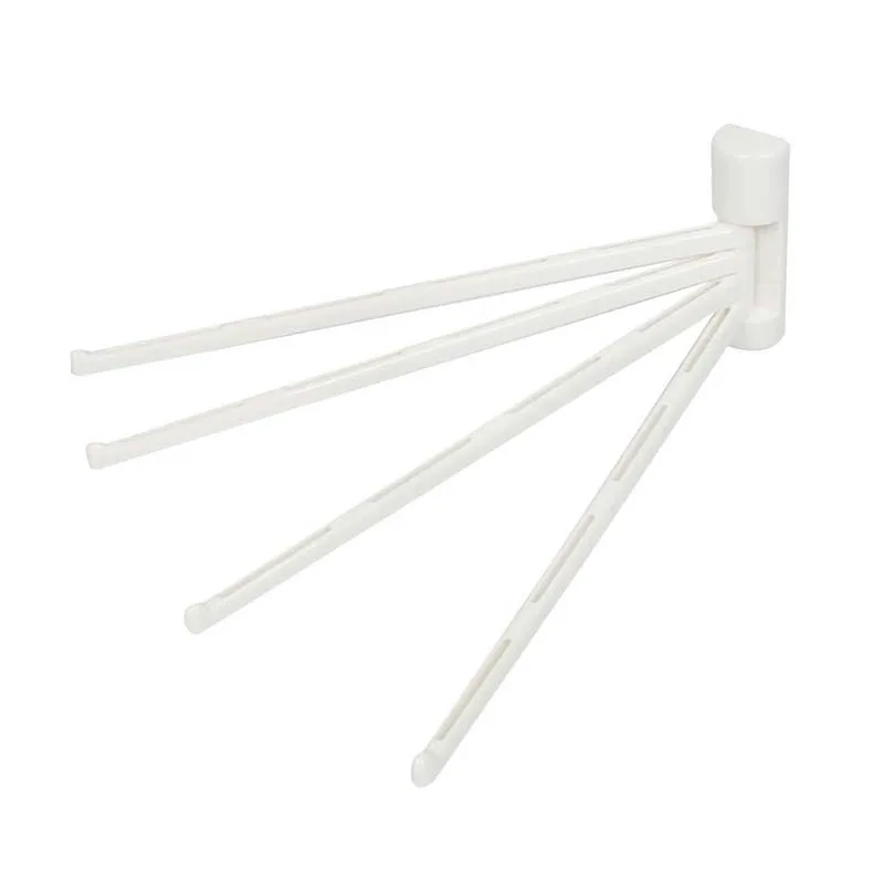 

Plastic Swing 4 Arms Towel Bar Rack Holder 13 Inch Long