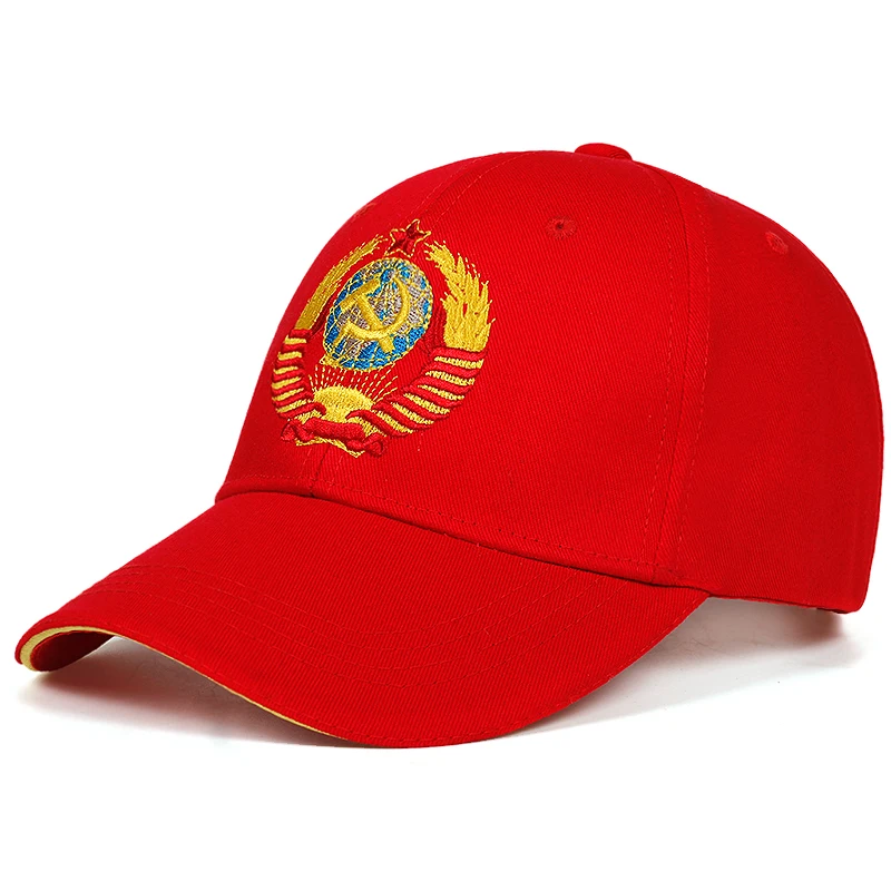 Новинка CCCP Национальная эмблема вышитая бейсболка хлопковая кепка s