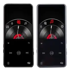 Bluetooth 4,1 2,4 дюймов TFT экран 8 ГБ/16 ГБ MP3 плееры металлический сенсорный ключ Hifi Спорт Мини динамик Walkman FM радио ручка